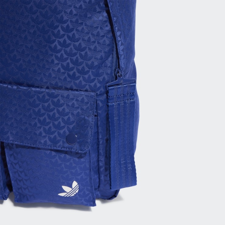 Mochila Con Monograma Jacquard Trefoil Azul Victoria Adidas