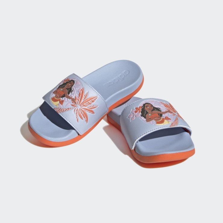 Chanclas Adidas X Disney Adilette Comfort Moana Caliente Azul Amanecer