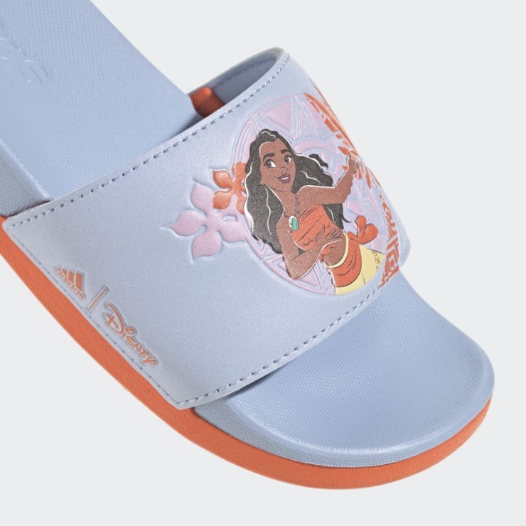 Chanclas Adidas X Disney Adilette Comfort Moana Caliente Azul Amanecer