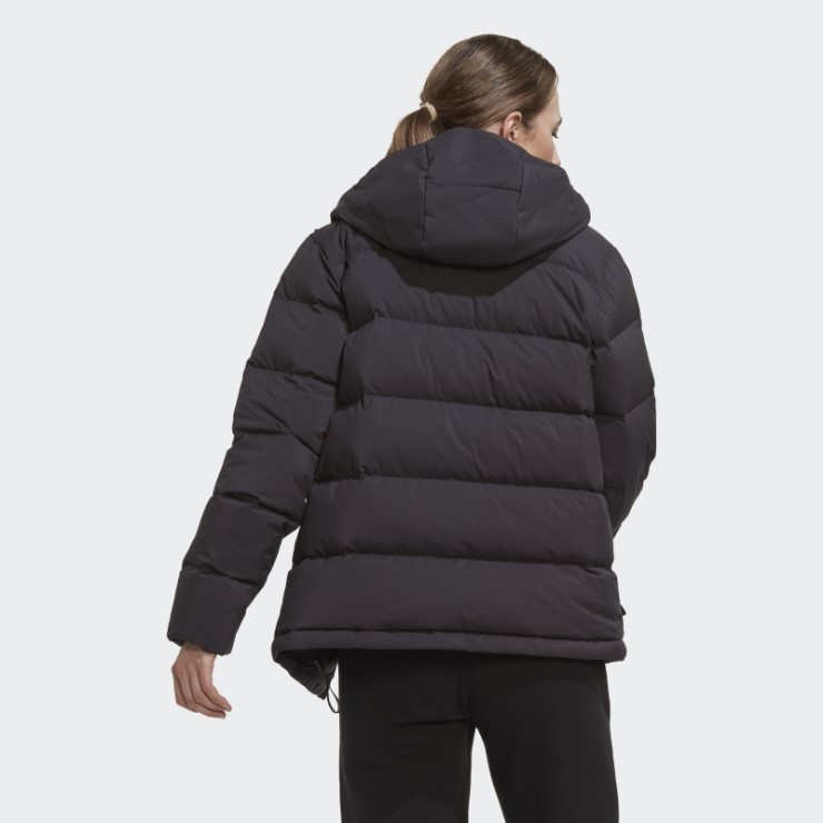 Chaqueta De Plumón Con Capucha Adidas Helionic Negra