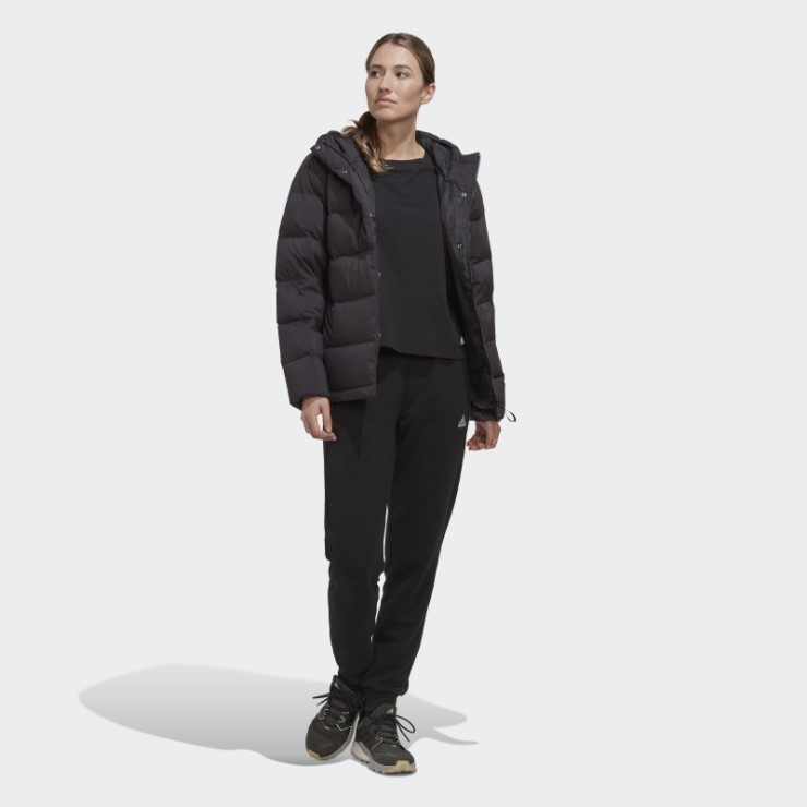 Chaqueta De Plumón Con Capucha Adidas Helionic Negra