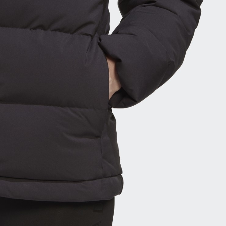 Chaqueta De Plumón Con Capucha Adidas Helionic Negra