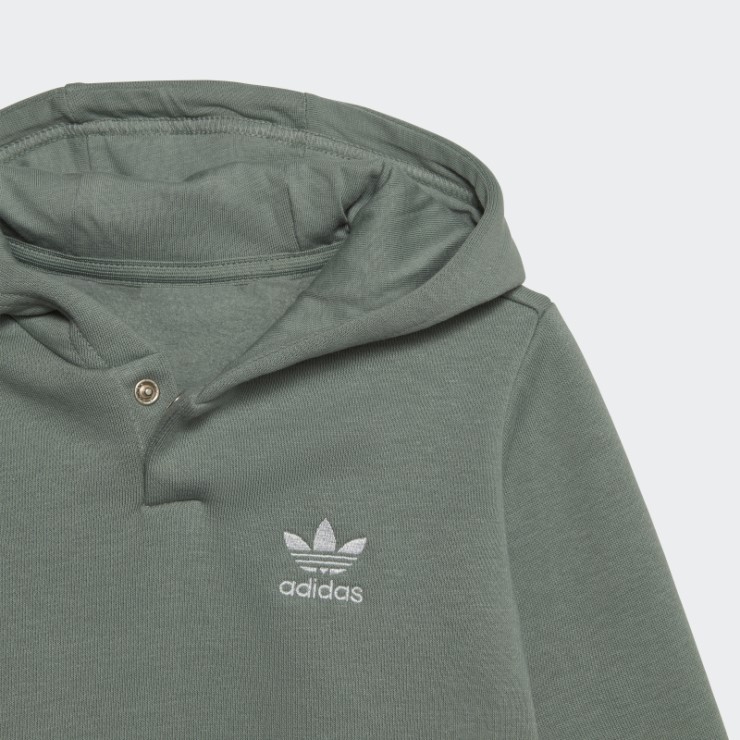 Sudadera Con Capucha Adicolor Conjunto Adidas Plata Verde