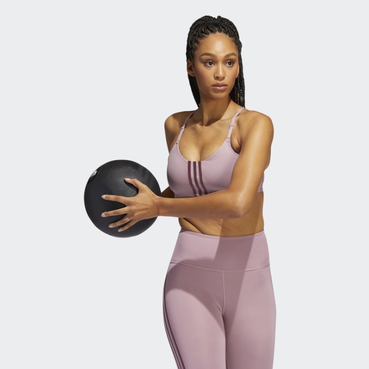 Sujetador Adidas Aeroimpact Training Light-support Fashion Malva
