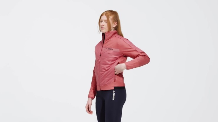 Adidas Terrex Chaqueta Con Aislamiento Multisintético Rojo
