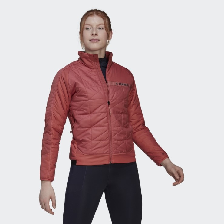 Adidas Terrex Chaqueta Con Aislamiento Multisintético Rojo
