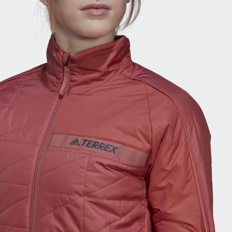 Adidas Terrex Chaqueta Con Aislamiento Multisintético Rojo