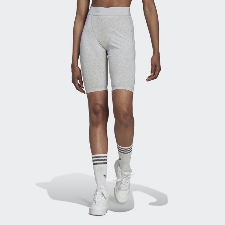 Bike Loungewear Leggings Adidas Gris Claro Jaspeado