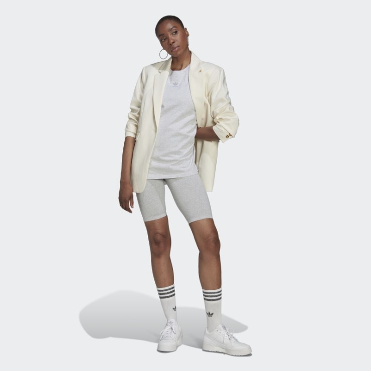 Bike Loungewear Leggings Adidas Gris Claro Jaspeado