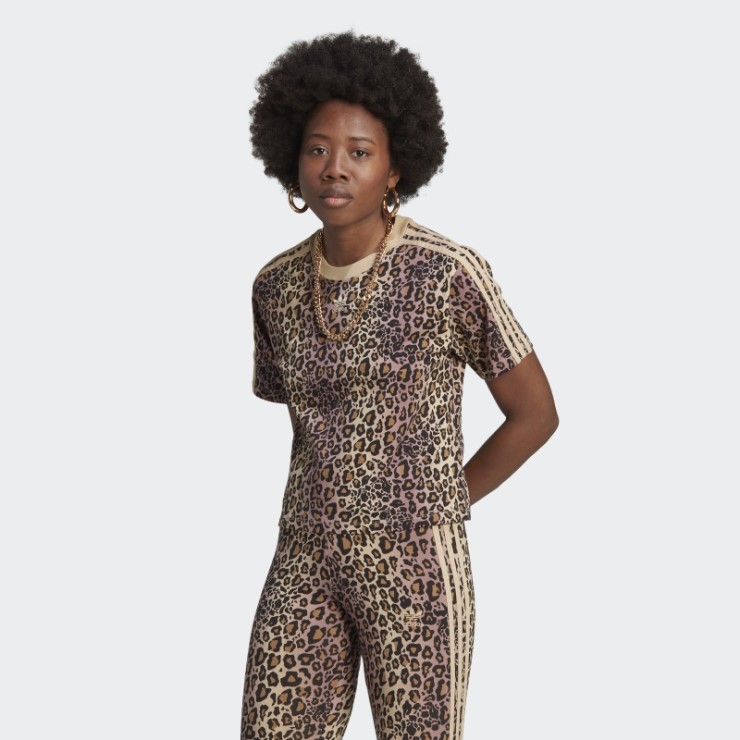 Camiseta Con Estampado Allover Adidas Negro