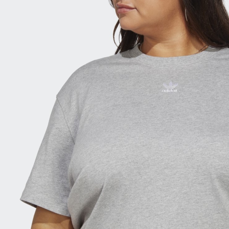 Camiseta Adidas Adicolor Essentials Gris Medio (talla Grande)