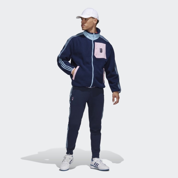 Chaqueta Adidas Arsenal Lifestyler De Forro Polar Azul Marino