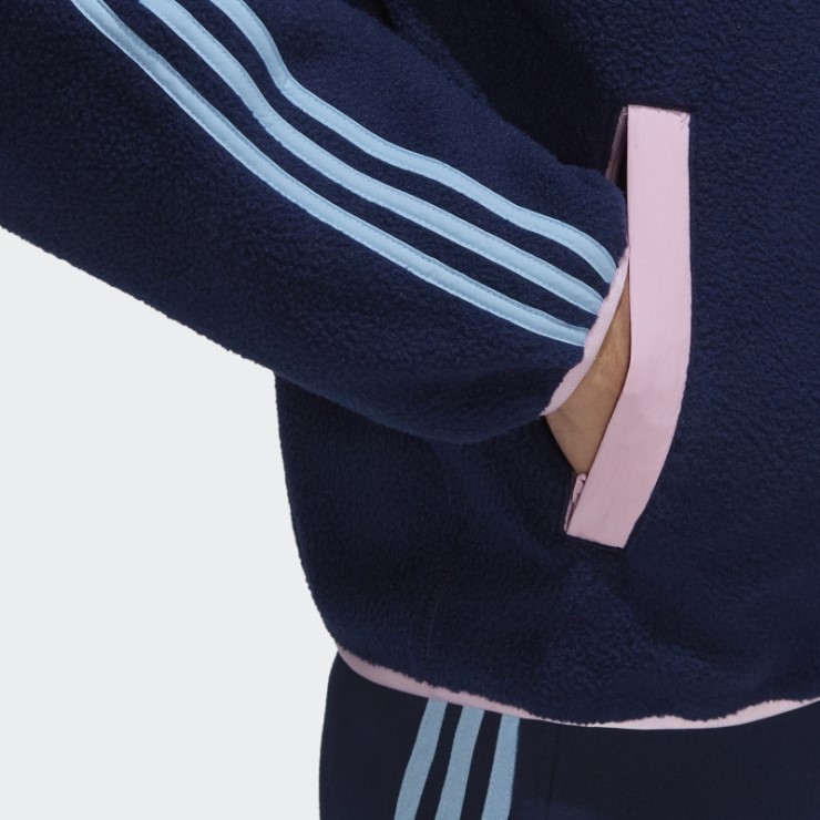 Chaqueta Adidas Arsenal Lifestyler De Forro Polar Azul Marino