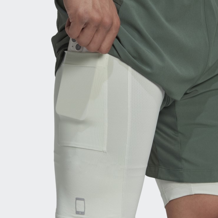 Shorts De Entrenamiento Verde óxido Hiit Spin Adidas