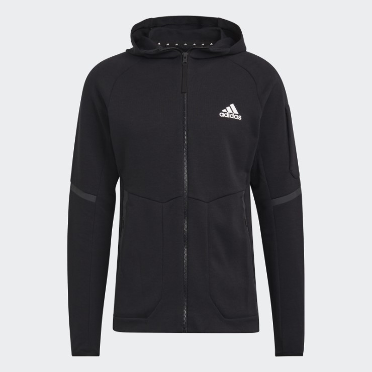Chaqueta Con Cremallera Completa Diseñada Para Gameday Adidas Negra