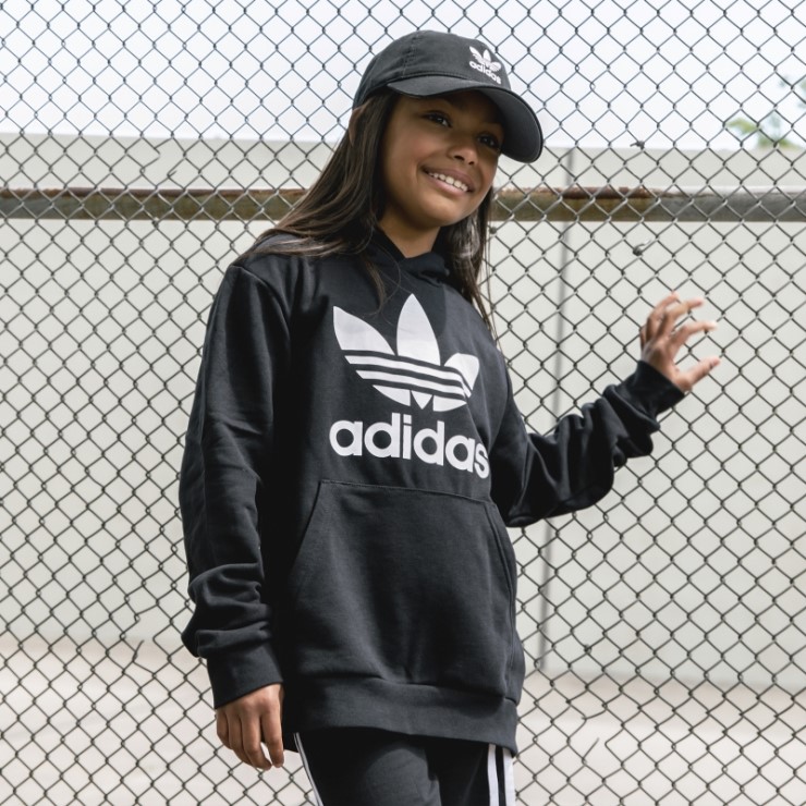 Adidas Gorra Holgada Con Lavado Negro