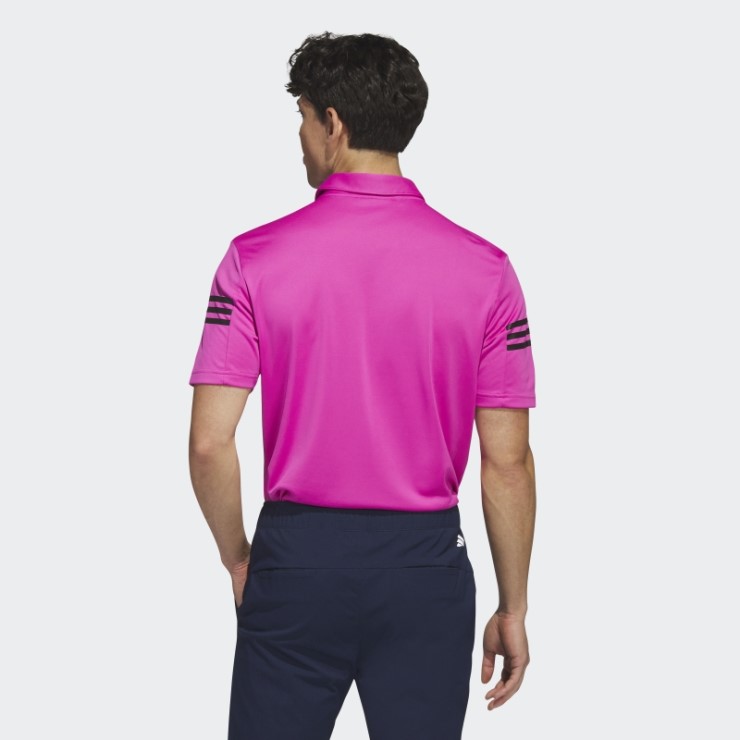 Polo Adidas 3 Rayas Fucsia