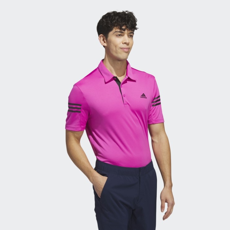 Polo Adidas 3 Rayas Fucsia