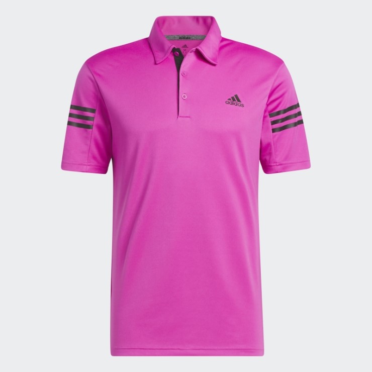 Polo Adidas 3 Rayas Fucsia