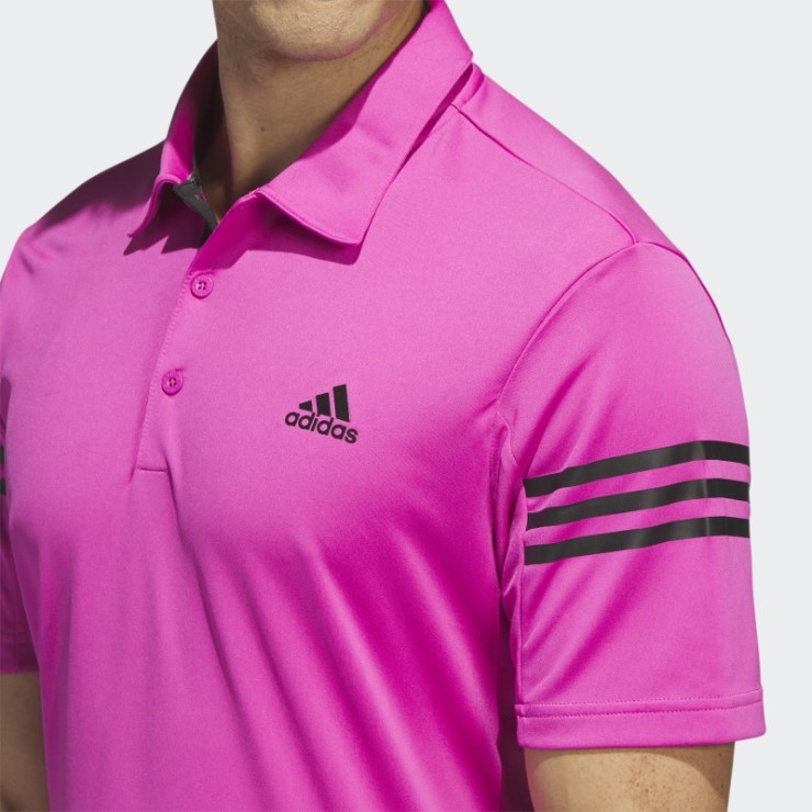 Polo Adidas 3 Rayas Fucsia