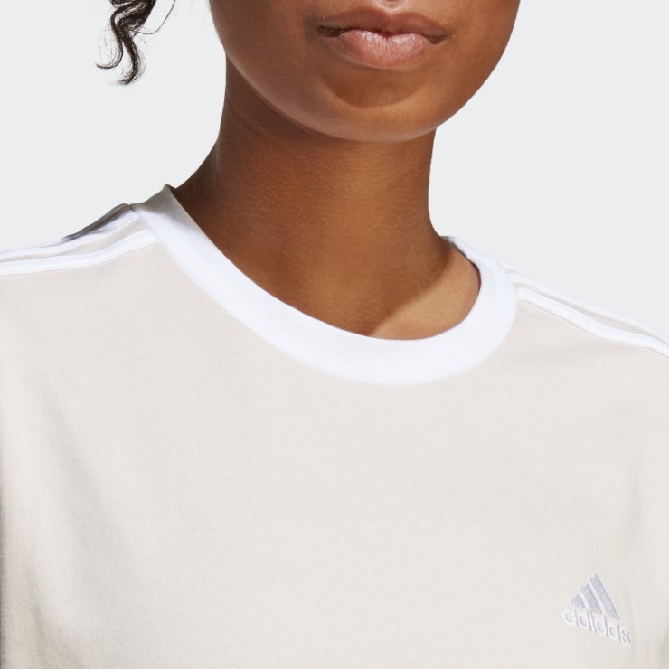 Vestido Estilo Boyfriend Con 3 Rayas Y Diseño Básico De Cuarzo Adidas