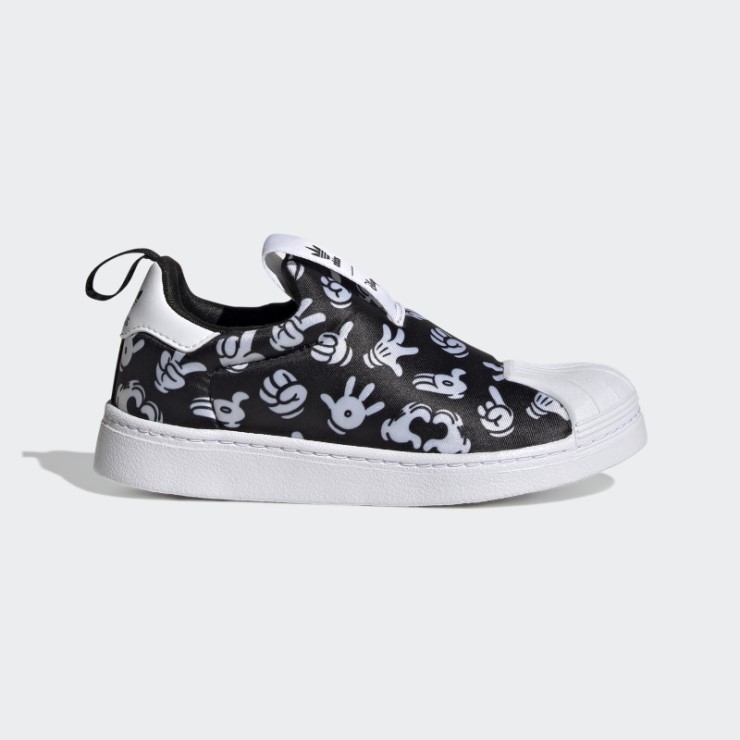 Negro Adidas X Disney Superstar 360 Zapatos Caliente
