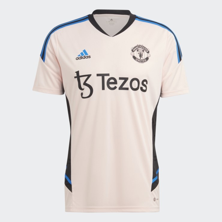 Camiseta De Entrenamiento Manchester United Condivo 22 Adidas Icey Rosa