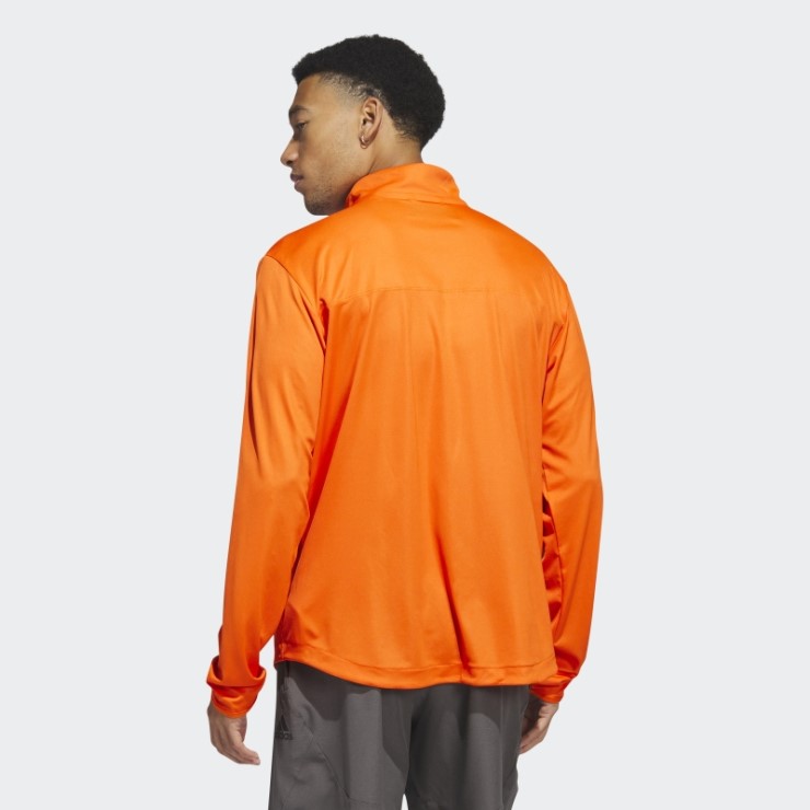 Under The Lights Top De Punto De Manga Larga Con Cremallera 1/4 Adidas Naranja