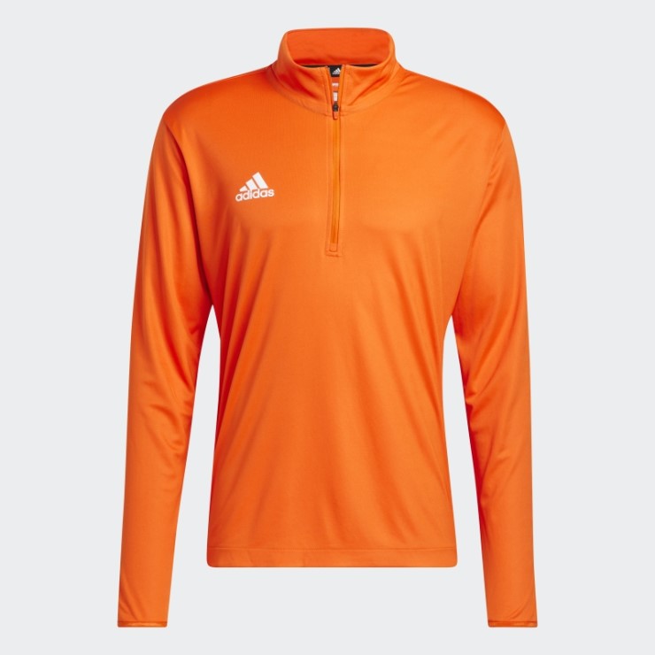 Under The Lights Top De Punto De Manga Larga Con Cremallera 1/4 Adidas Naranja