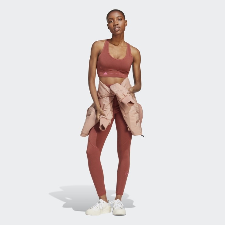 Adidas By Stella Mccartney Sujetador De Sujeción Media Truestrength Sepia Caliente