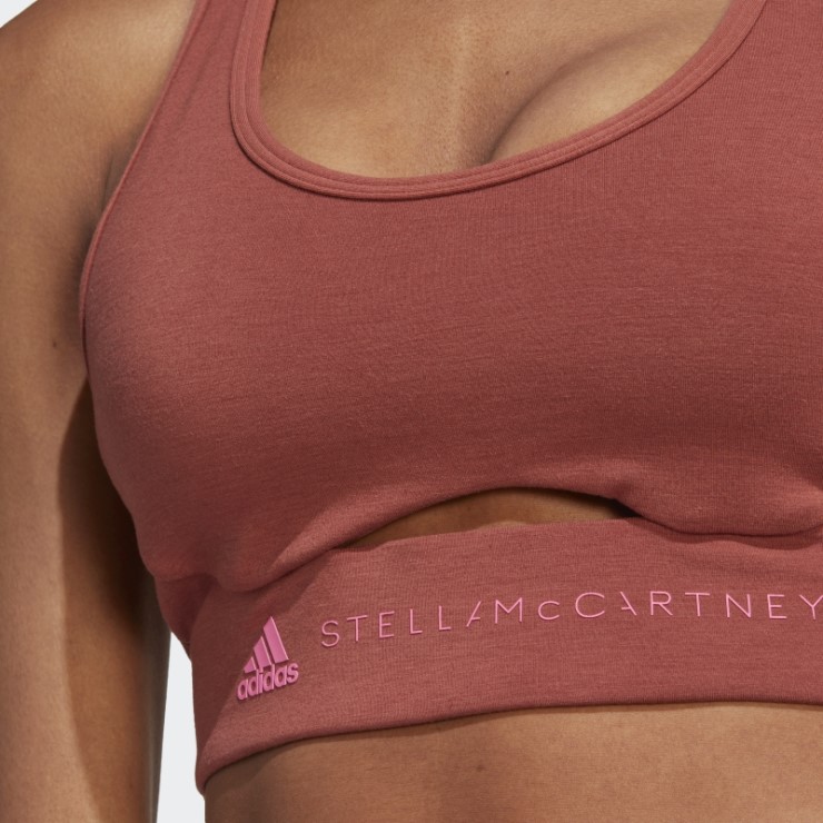 Adidas By Stella Mccartney Sujetador De Sujeción Media Truestrength Sepia Caliente