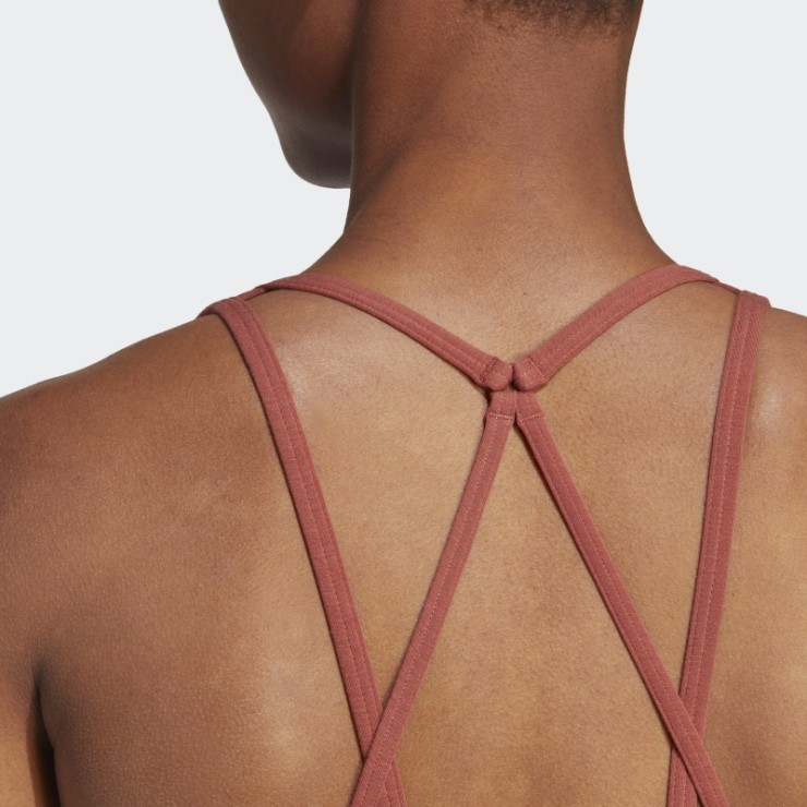 Adidas By Stella Mccartney Sujetador De Sujeción Media Truestrength Sepia Caliente