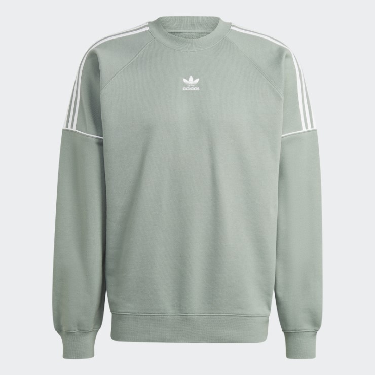 Sudadera Adidas Rekive Crew Verde Plata Moda