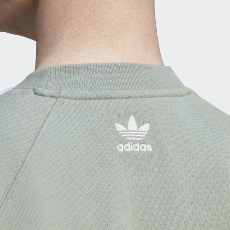 Sudadera Adidas Rekive Crew Verde Plata Moda