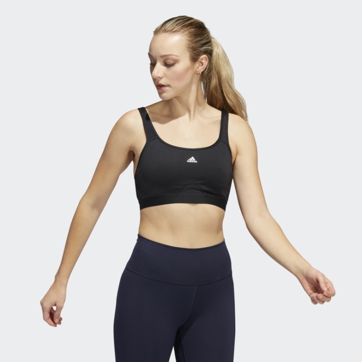 Negro Caliente Adidas Tlrd Move Sujetador De Entrenamiento De Alto Soporte