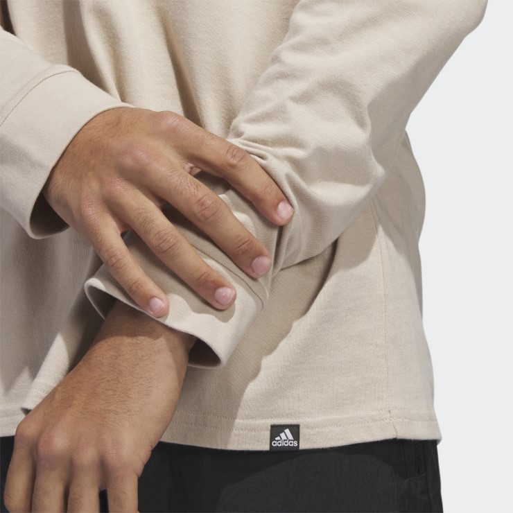 Camiseta De Manga Larga Con Gráfico Adidas Los Angeles Hot Taupe