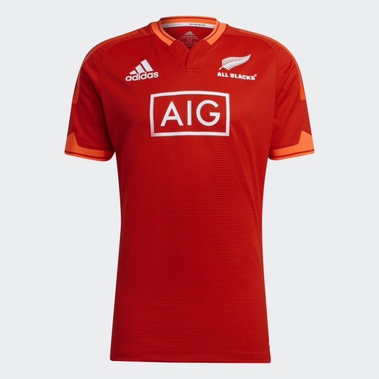Adidas Rojo All Blacks Rugby Primeblue Réplica Camiseta De Entrenamiento