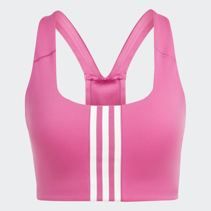 Sujetador Deportivo De Sujeción Media Adidas Powerimpact Fucsia