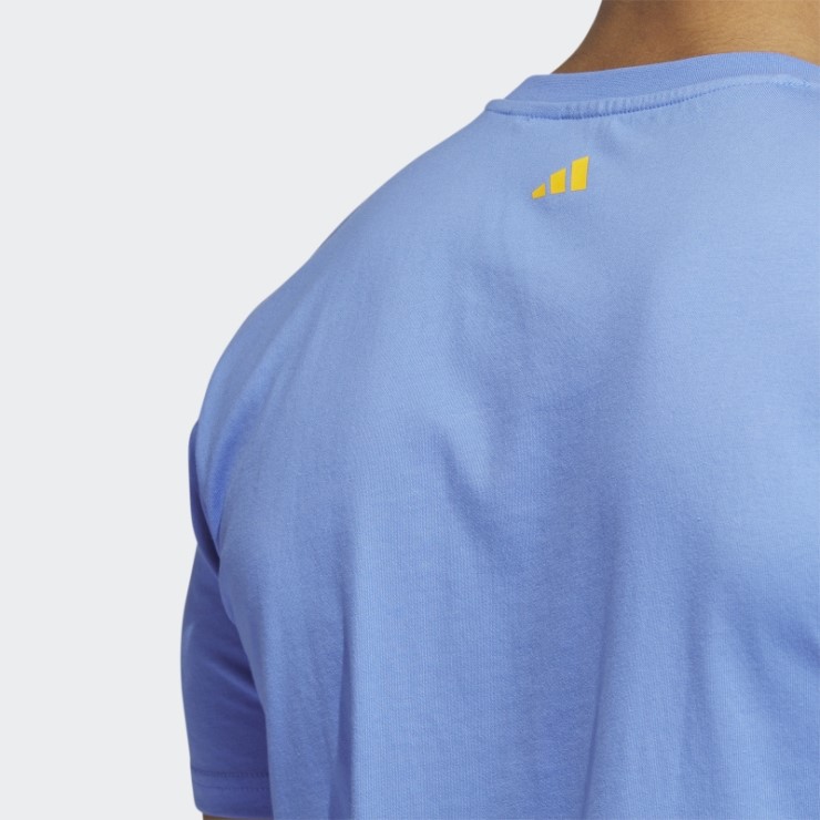 Lil Stripe Bracket Graphic Camiseta De Baloncesto De Manga Corta Azul Adidas