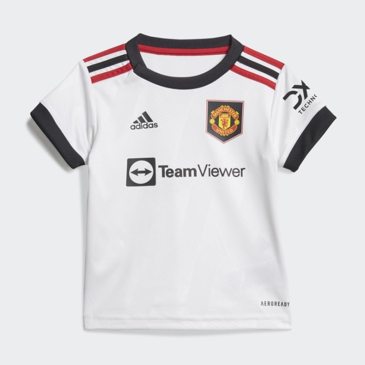Blanco Adidas Manchester United 22/23 Segunda Equipación Bebé