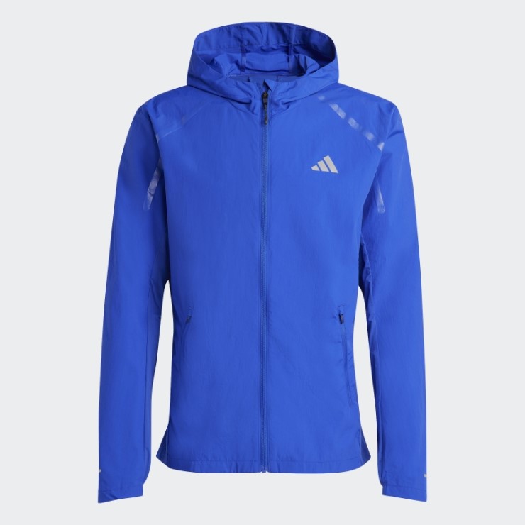 Chamarra De Calentamiento Para Correr Adidas Marathon Azul