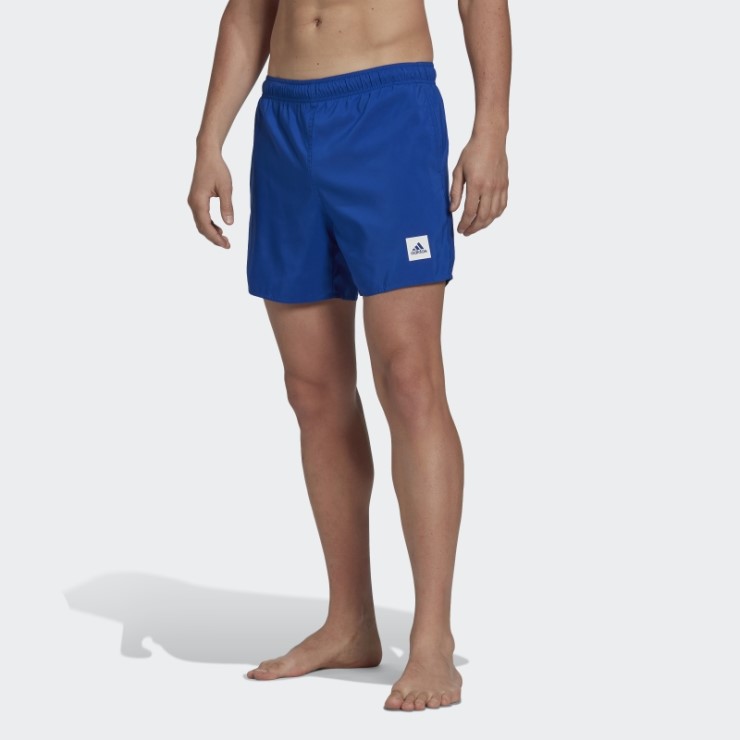 Shorts De Baño Lisos Azul Real De Adidas