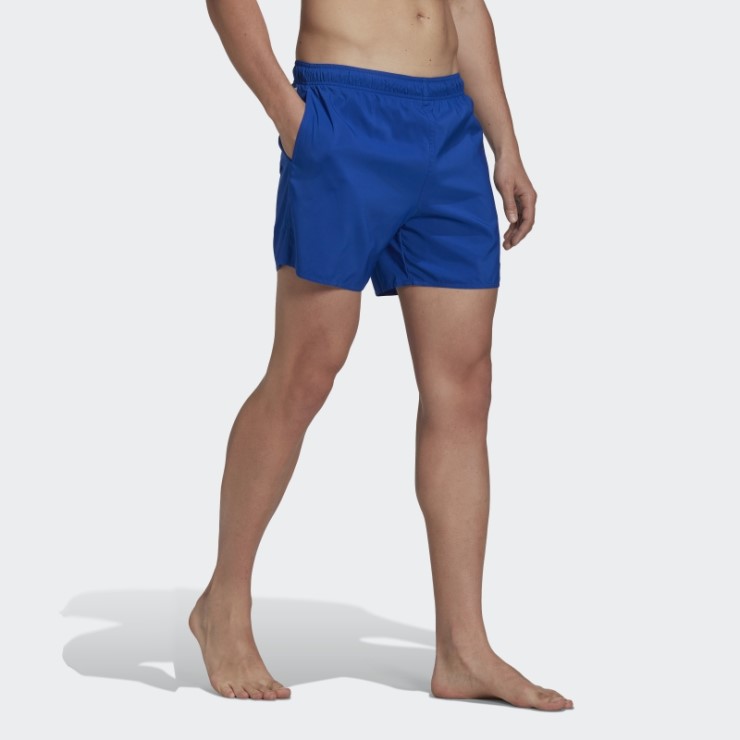Shorts De Baño Lisos Azul Real De Adidas