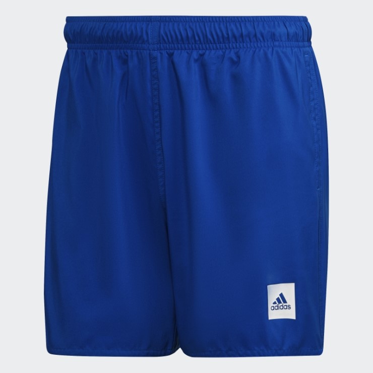 Shorts De Baño Lisos Azul Real De Adidas