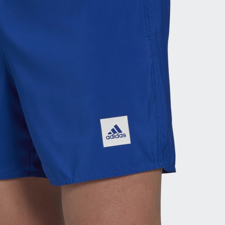 Shorts De Baño Lisos Azul Real De Adidas