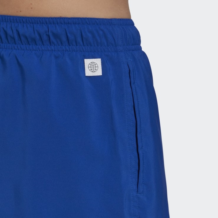 Shorts De Baño Lisos Azul Real De Adidas