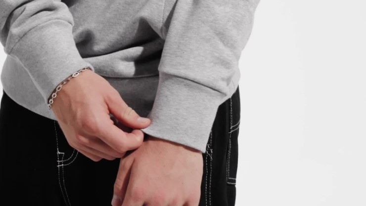 Sudadera Con Capucha Y Logo Grande De Felpa Francesa Essentials De Adidas En Gris Medio