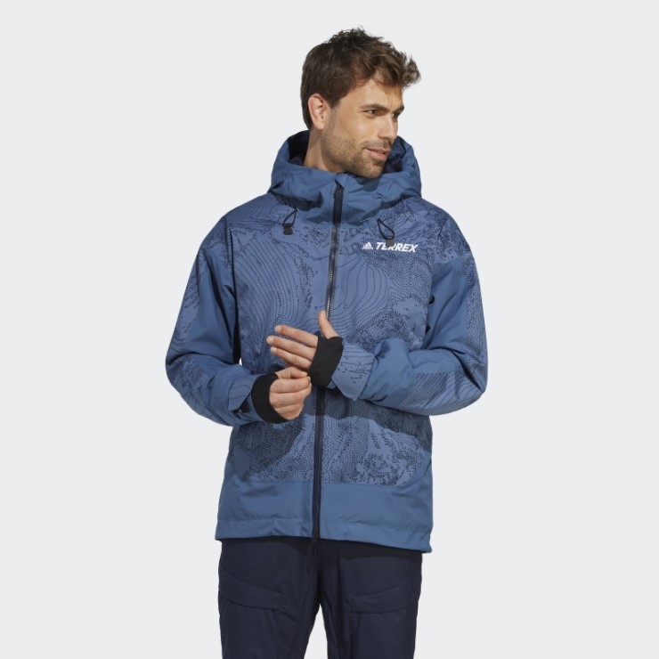 Adidas Steel Terrex Chaqueta Gráfica De Nieve Con Aislamiento De 2 Capas