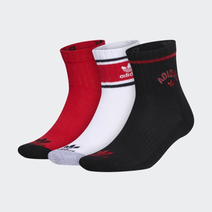 Calcetines Adidas New Prep Quarter 3 Pares Negros
