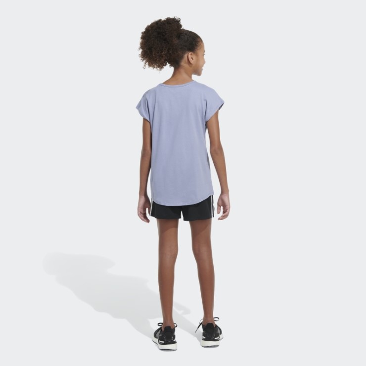 Camiseta Ss Essential Adidas Plata Violeta